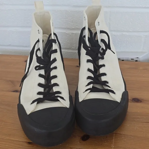 Jil Sander Canvas Lace-Up Boots Men Size 44 US 11